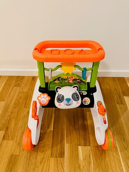 Fisher-Price Tvåsidig Lära-gå-vagn / Aktivitetsleksak (Panda) – Toppenskick!