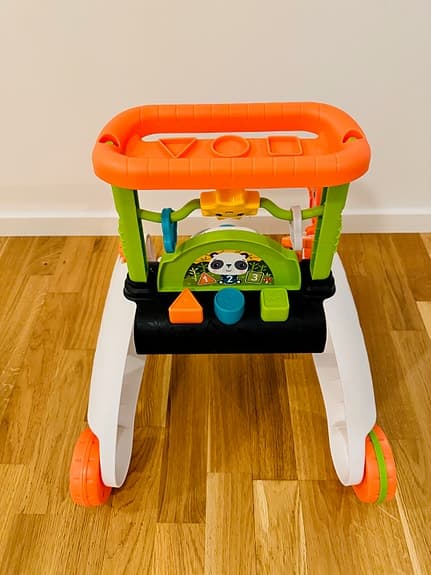 Fisher-Price Tvåsidig Lära-gå-vagn / Aktivitetsleksak (Panda) – Toppenskick!