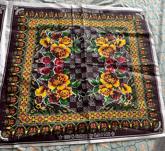 IKEA textil med blommigt mönster bomullstyg