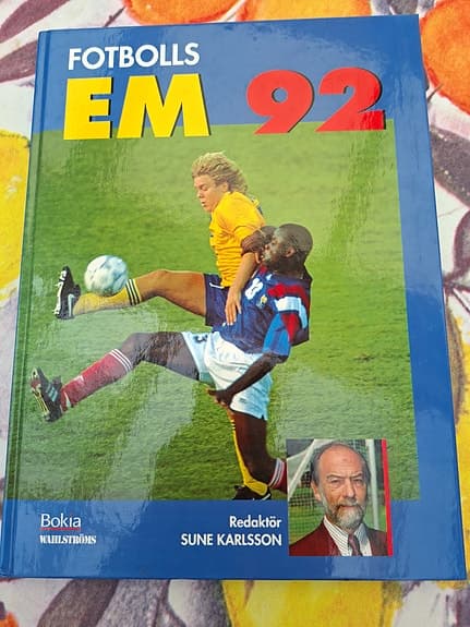 Tagga VM med att lösa om EM 92 fotbollsbok av Sune Karlsson
