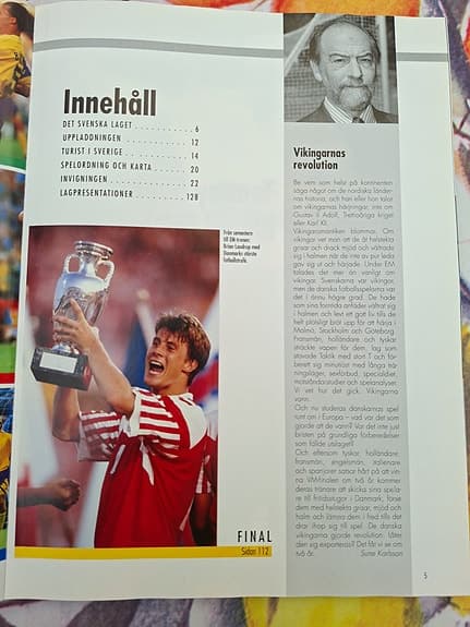 Tagga VM med att lösa om EM 92 fotbollsbok av Sune Karlsson