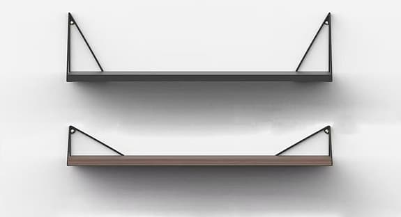 2 st Maze Pythagoras hyllor 80 cm – Svart/Guld