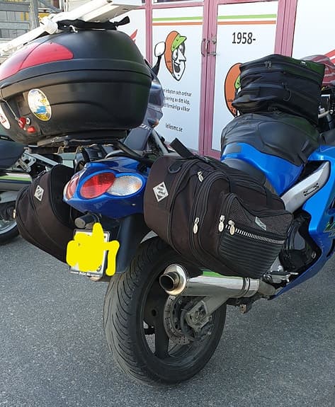 PACKVÄSKOR MotoDetail + TOPBOX Givi  Kawasaki zzr1200