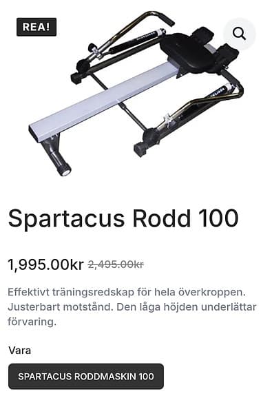 Spartacus Rodd 100 roddmaskin