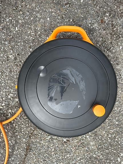 Fiskars Waterwheel slangvinda med slang och tillbehör