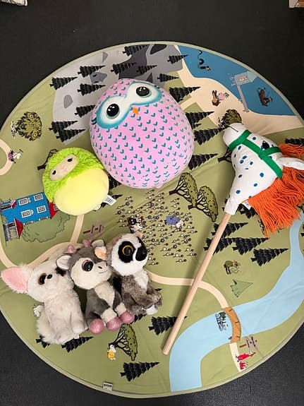 Mumin Pippi Squishmallow filt och leksaker mjukisdjur paket