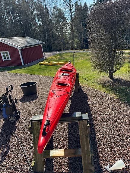 Havskajak SeaBird Expedition HV + komplett utrustning – Mycket fint skick!