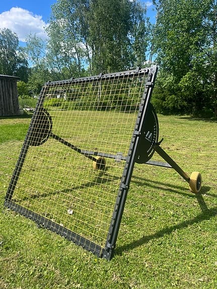 Munin Sports fotbollsrebounder stor svart/gul