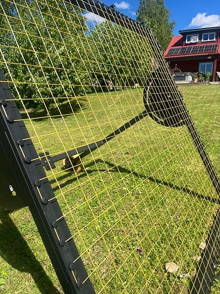 Munin Sports fotbollsrebounder stor svart/gul