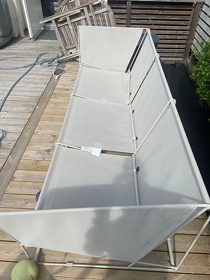 IKEA HAVSTEN 3-sits utesoffa vit