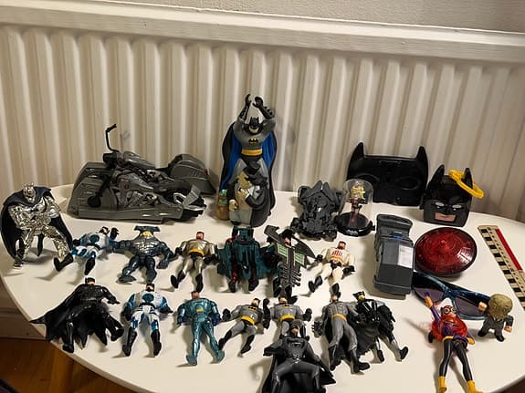 Batman Kenner 1990-tal Samlarlot – 27 delar, Batmobile & McDonald’s