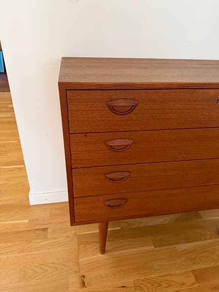 Dansk byrå från 50-tal, 60-tal Design Kai Kristiansen för FM Möbler