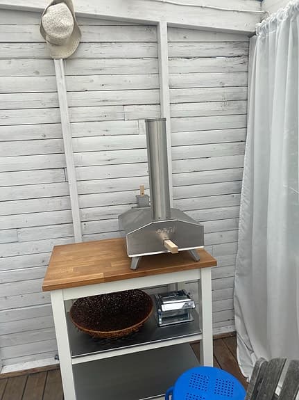 Pizzaugn i rostfritt stål för utomhusbruk