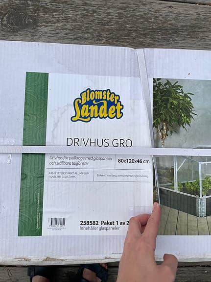 2 Växthus till pallkragar