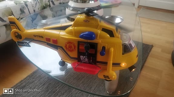 🚁 Stor Dickie Toys Räddningshelikopter med ljud & ljus!