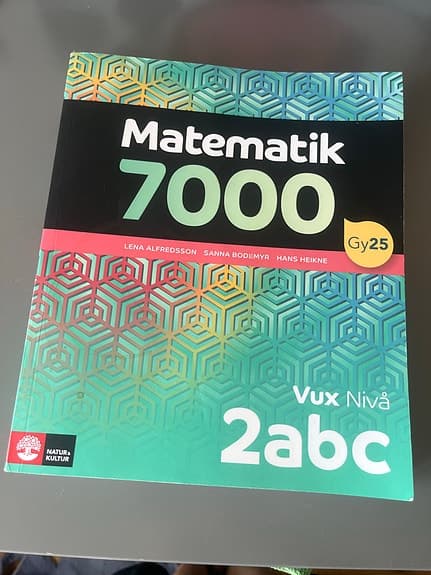 Matematik 7000 Vux Nivå 2abc lärobok