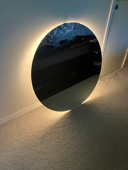 Macro badrumsspegel med LED-belysning