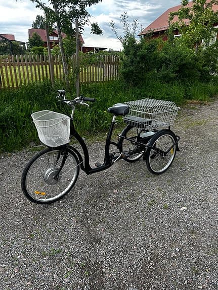 Trehjulig elcykel