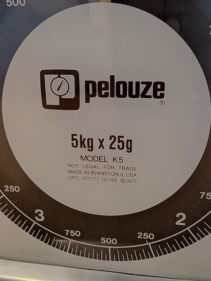 Pelouze K5 köksvåg