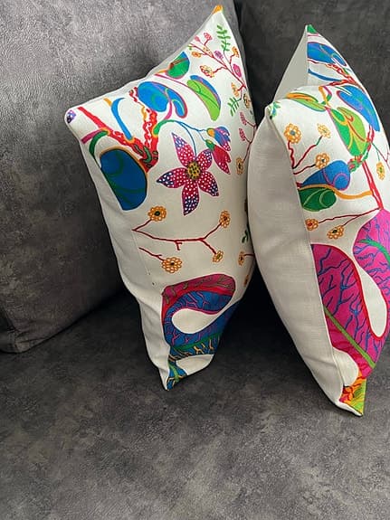 2 st Kuddfodral/ Tyg Från Svenskt Tenn/ Josef Frank/ Teheran