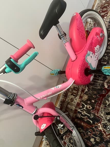 Barncykel B'TWIN 14 tum Unicorn