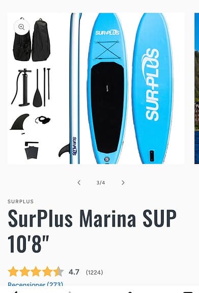 Surplus SUP-bräda blå