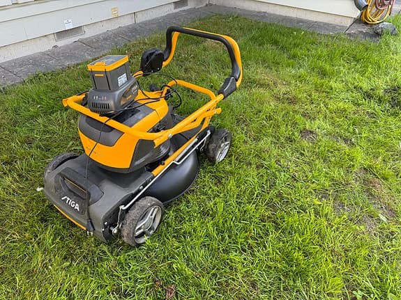 Stiga batterigräsklippare gul/svart, Multiclip 47