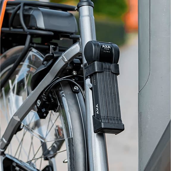 AXA Fold Ultra 90 cm vikbart cykellås svart