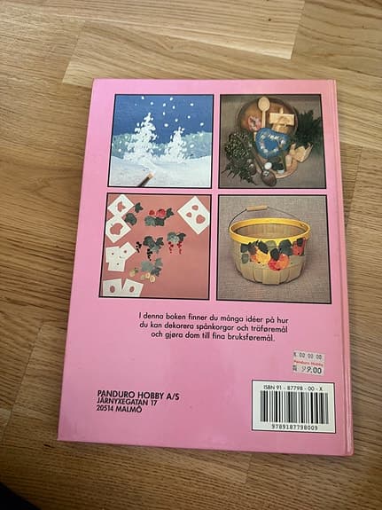 Panduro Måla på korgar och trä hobbybok