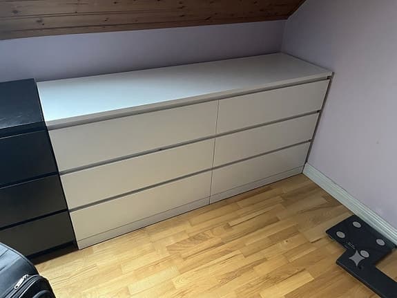 Malm byrå IKEA 6 lådor