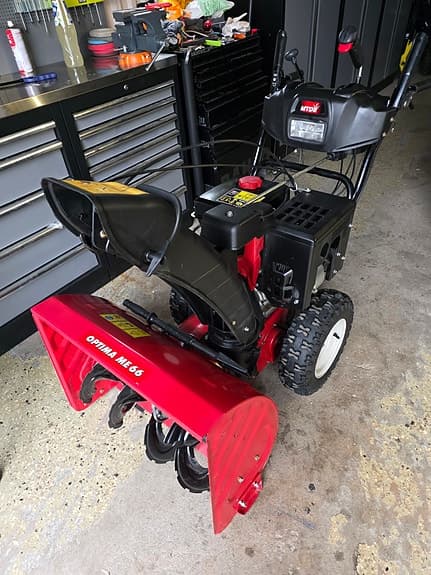 MTD Optima ME 66 snöslunga röd