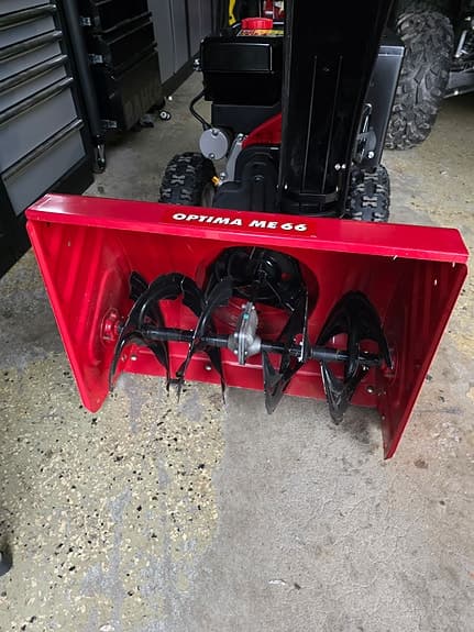 MTD Optima ME 66 snöslunga röd