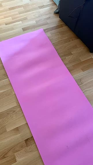 Rosa yogamatta träningsmatta