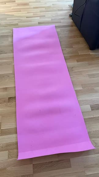 Rosa yogamatta träningsmatta