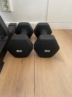 Hantlar 9kg, 2st