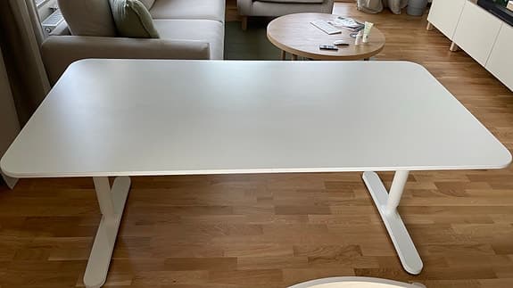 IKEA BEKANT skrivbord 160x80 cm vit