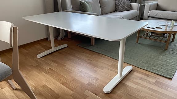 IKEA BEKANT skrivbord 160x80 cm vit