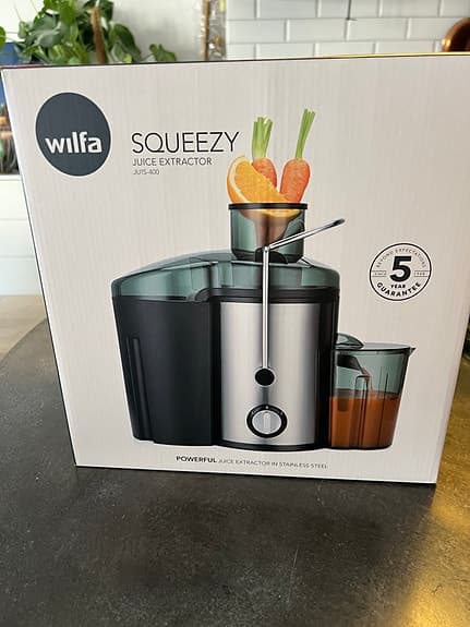 Wilfa Squeezy juicepress svart/silver