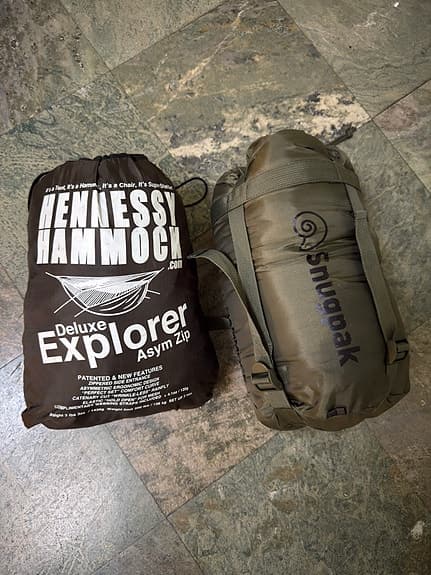 Hennessy Hammock tält med Snugpak underquilt