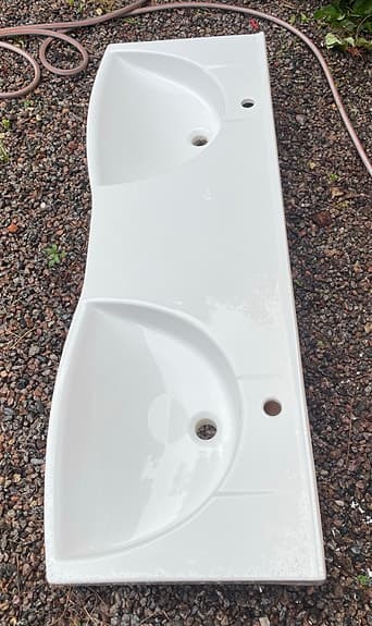 Ifö dubbelt tvättställ 153 cm – mycket fint skick