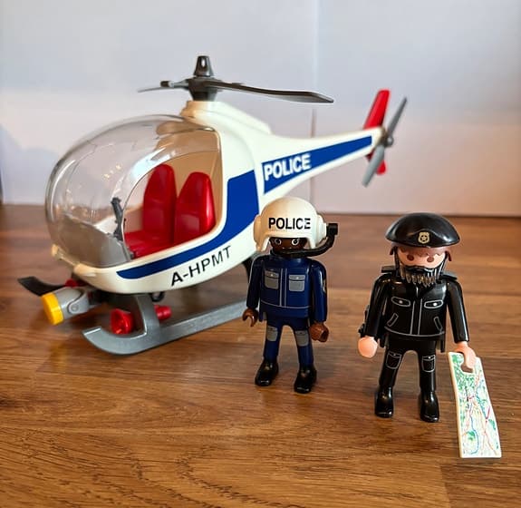 Playmobil polishelikopter med två figurer (3908)