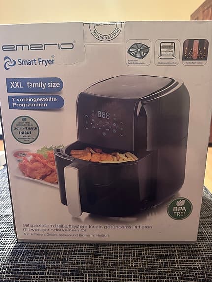 Emerio Smart Fryer XXL airfryer 5,5 l svart