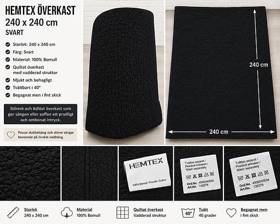 Hemtex sängöverkast