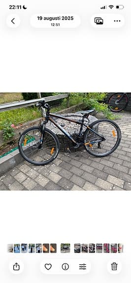 Man cykel