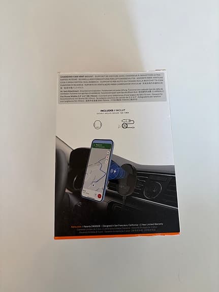 Mobilhållare till bil med trådlös laddning
