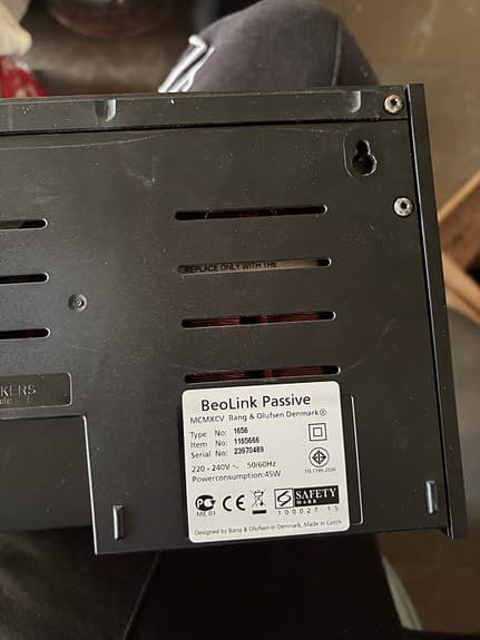 Bang & Olufsen BeoLink Passive förstärkarmodul svart