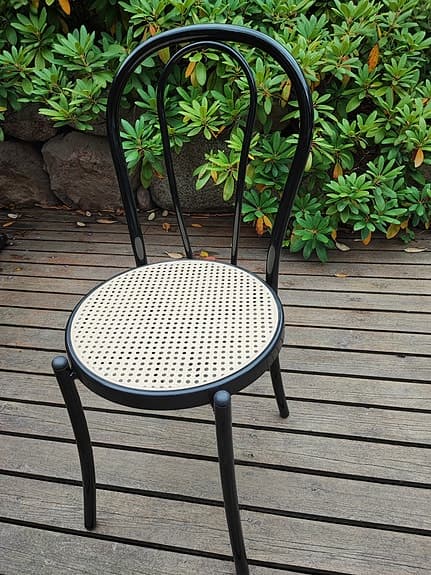 UTESTOLAR   stil Design  Ton nr 18 stolar rotting/metall