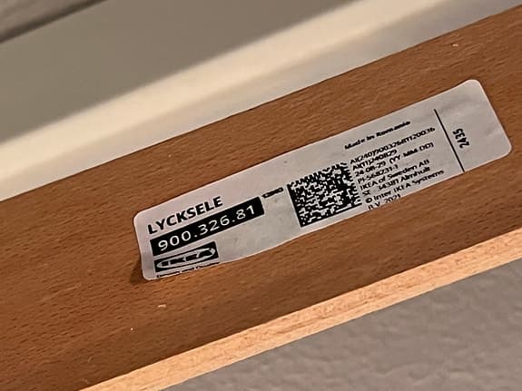 IKEA LYCKSELE Bäddsoffa / Gästsäng – Komplett med dynor