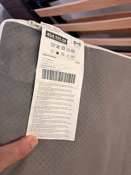 IKEA LYCKSELE Bäddsoffa / Gästsäng – Komplett med dynor
