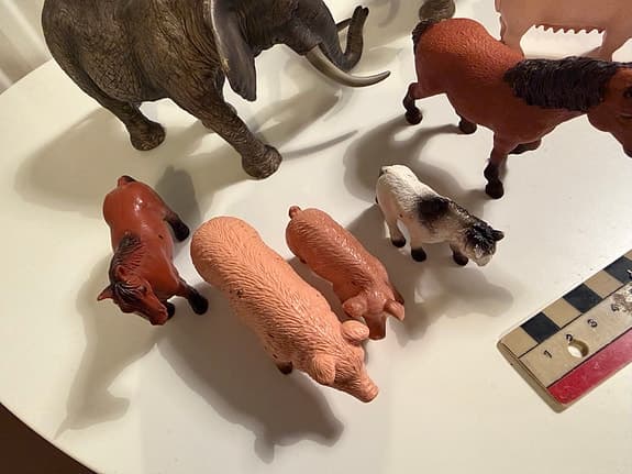 Schleich & Bullyland Djurfigurer Lot – Elefanter Hästar Krokodil